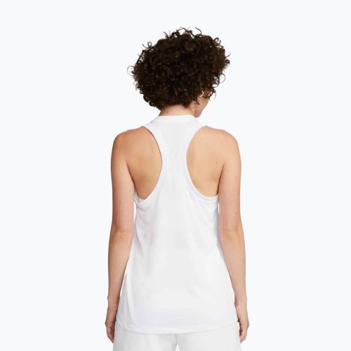 Koszulka treningowa damska Nike Dri-Fit Racerback Koszulka white/black