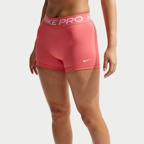 Spodenki damskie Nike Pro Mid-Rise Biker 3" sea coral/white
