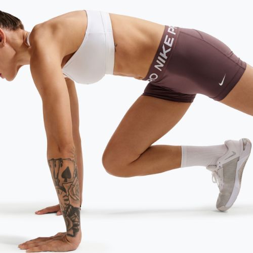 Spodenki damskie Nike Pro Mid-Rise Biker 3" tattoo/white