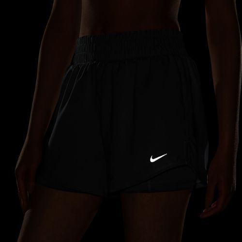 Spodenki damskie Nike One Dri-Fit High-Waisted 3" 2In1 smoke grey/heather/white