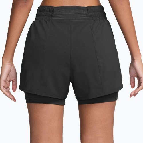 Spodenki damskie Nike One Dri-Fit High-Waisted 3" 2In1 black/white