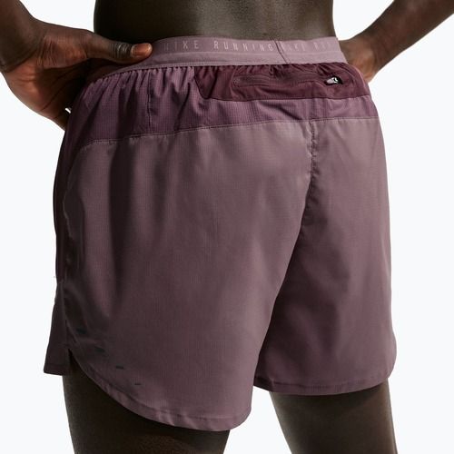 Spodenki męskie Nike Stride Dri-Fit Brief-Lined 5" dark wine/tattoo/burgundy crush