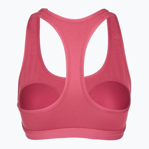 Biustonosz treningowy Nike Swoosh Medium Support sweet beet/white