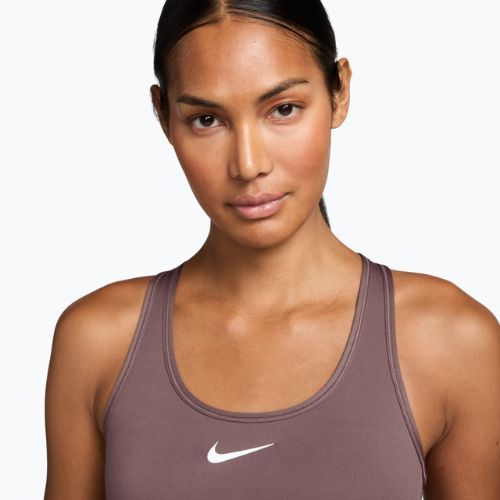 Biustonosz treningowy Nike Swoosh Medium Support tatto/white