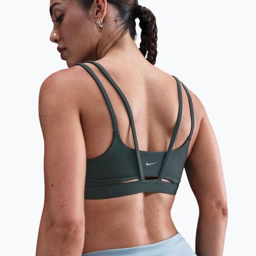 Biustonosz treningowy Nike Zenvy Strappy seaweed/white