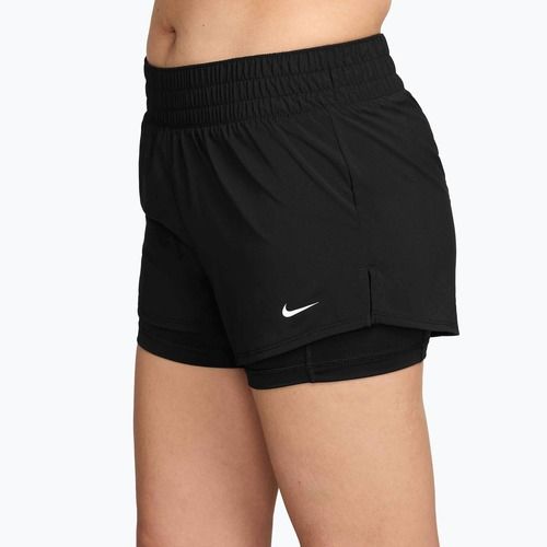 Spodenki do biegania damskie Nike One Dri-FIT 2IN1 black/white