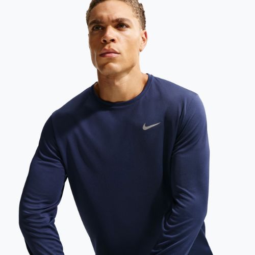 Longsleeve do biegania męski Nike Miler Dri-Fit UV midnight navy