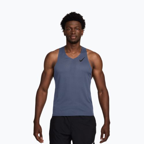 Koszulka do biegania męska Nike AeroSwift Dri-Fit ADV diffused blue/black