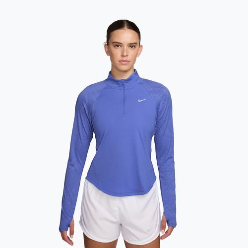 Longsleeve do biegania damski Nike Tempo Flash Dri-Fit 1/4 Zip sapphire/black/white