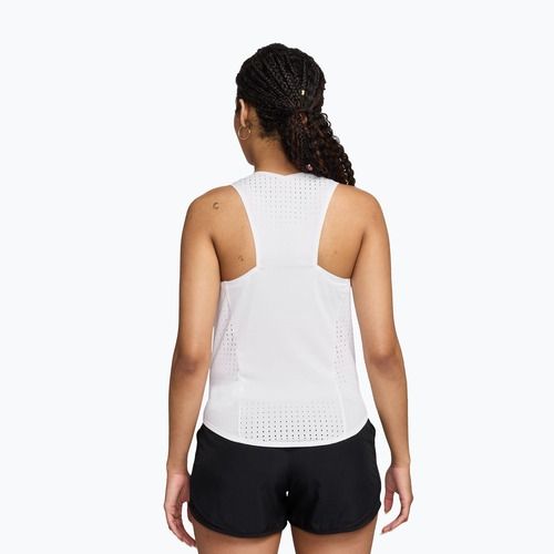 Koszulka do biegania damska Nike AeroSwift Dri-Fit ADV Singlet white/black