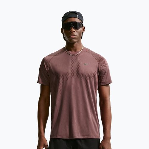 Koszulka do biegania męska Nike Stride Dri-Fit ADV tattoo/burgundy crush