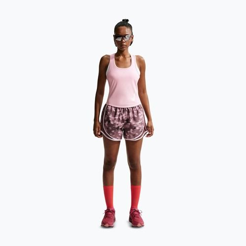 Koszulka do biegania damska Nike Swoosh Run Dri-Fit pink foam/photon dust/white