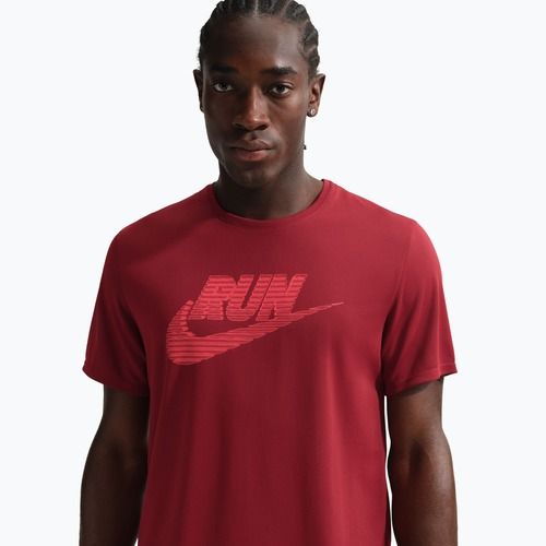 Koszulka do biegania męska Nike Miler Dri-Fit UV team crimson/light crimson