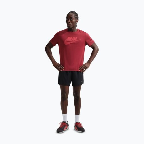 Koszulka do biegania męska Nike Miler Dri-Fit UV team crimson/light crimson