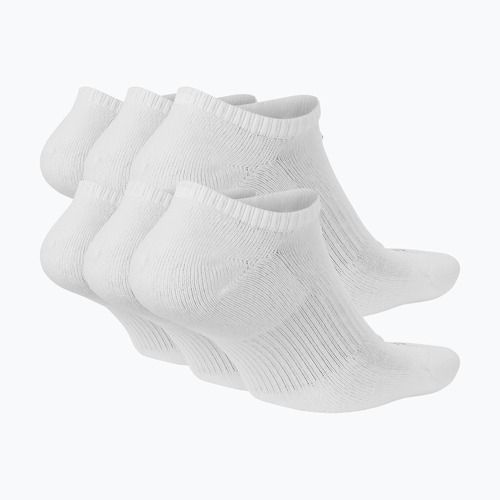 Skarpety męskie Nike Everyday Plus Cushioned No Show 6 par white/black