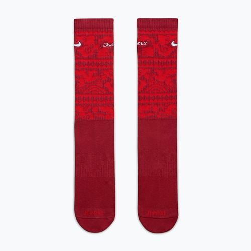 Skarpety Nike Everyday Plus Cushioned Crew team crimson/metallic silver