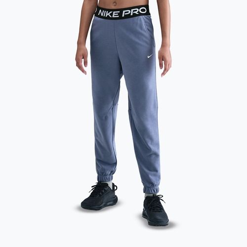 Spodnie dziecięce Nike Pro Fleece Dri-Fit world indigo/world indigo/black/white