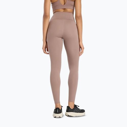 Legginsy do biegania damskie New Balance Harmony High Rise earth shadow