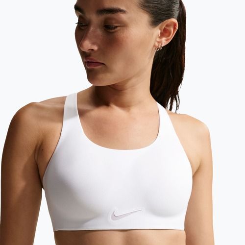 Biustonosz treningowy Nike Rival Ultrahigh Support white
