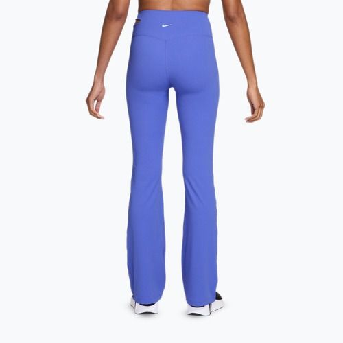 Spodnie treningowe damskie Nike Zenvy High-Waisted Flared sapphire/white