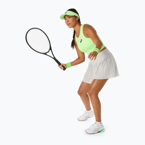 Koszulka tenisowa damska ASICS Match Jaquard Crop Top W illuminate green