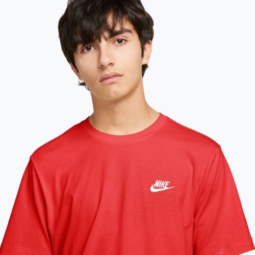 Koszulka męska Nike Sportswear Club university red/white