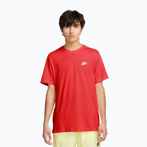 Koszulka męska Nike Sportswear Club university red/white