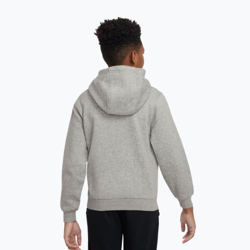Bluza dziecięca Nike Club Fleece Hoodie dark grey heather/white