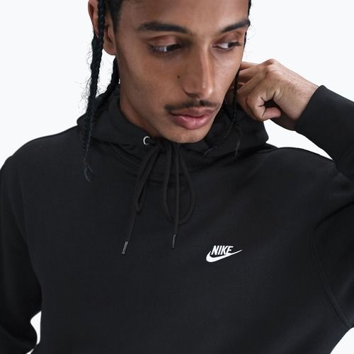 Bluza męska Nike Club Pullover Hoodie black/black/white