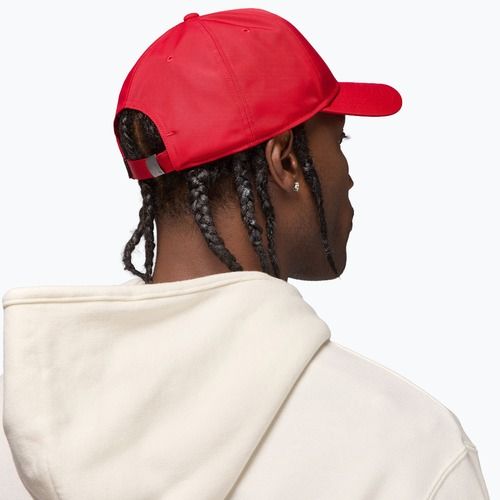 Czapka z daszkiem Jordan Rise Structured Metal Jumpman gym red/r511