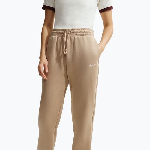 Spodnie damskie Nike Sportswear Phoenix Fleece Mid-Rise linen/sail