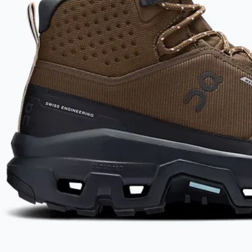 Buty turystyczne męskie On Cloudrock Mid Waterproof earth/black