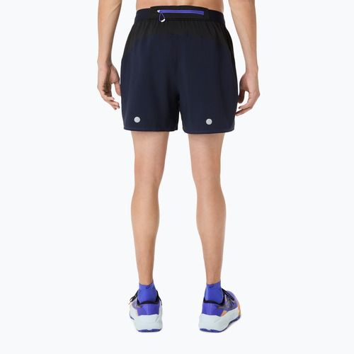 Spodenki do biegania męskie ASICS Fujitrail All Over Print 5IN midnight/cobalt burst/cream