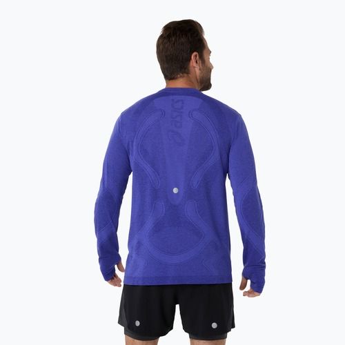 Longsleeve do biegania męski ASICS Road Seamless cobalt burst/eggplant