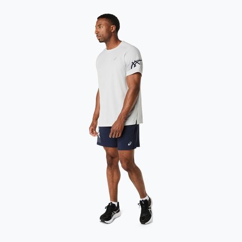 Koszulka do biegania męska ASICS Icon cloud grey/midnight