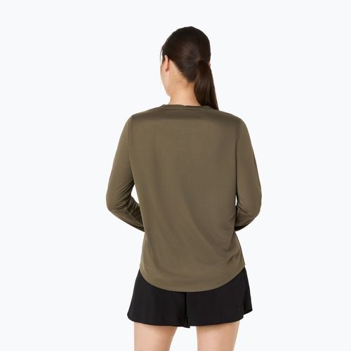 Longsleeve do biegania damski ASICS Core Top dark olive