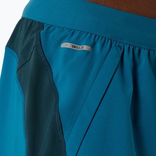 Spodenki do biegania męskie ASICS Road 2N1 5IN tranquil teal/dark teal/yamabuki