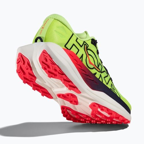 Buty do biegania damskie HOKA Rocket X Trail neon yuzu/neon flame