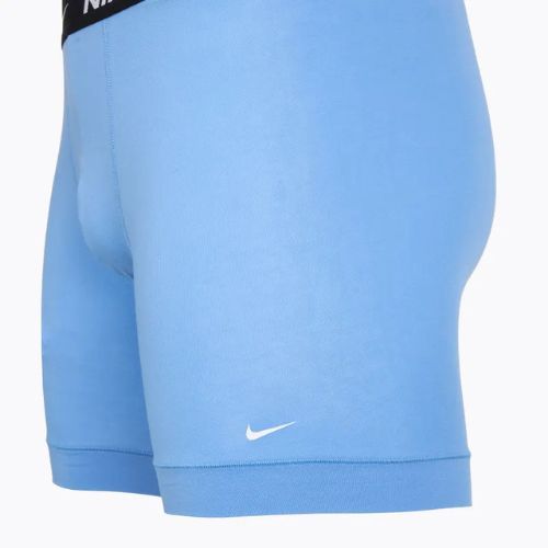 Bokserki męskie Nike Everyday Cotton Stretch 3 pary swoosh print/grey/university blue