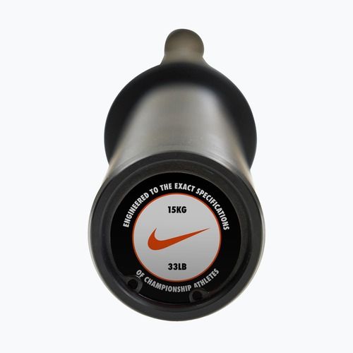 Gryf prosty Nike Strength Chrome Barbell black chrome swoosh