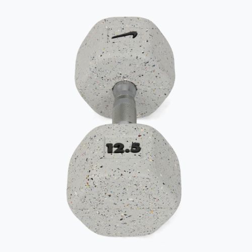 Hantel ogumowany Nike Strength Grind Hex Dumbbell 12,5 kg wolf grey