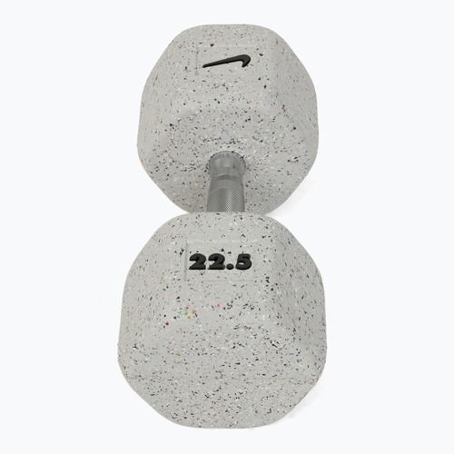 Hantel ogumowany Nike Strength Grind Hex Dumbbell 22,5 kg wolf grey