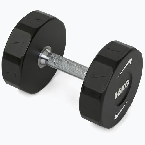 Hantel chromowany Nike Strength Pro Urethane Dumbbell 16 kg black/white
