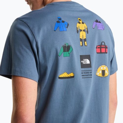 Koszulka męska The North Face Mountain Celebration Regular granite grey