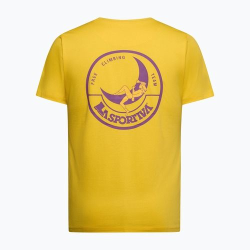 Koszulka męska La Sportiva Climbing on the Moon giallo/viola