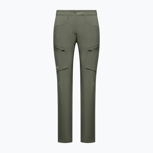 Spodnie softshell damskie Salewa Puez DST Cargo faded green