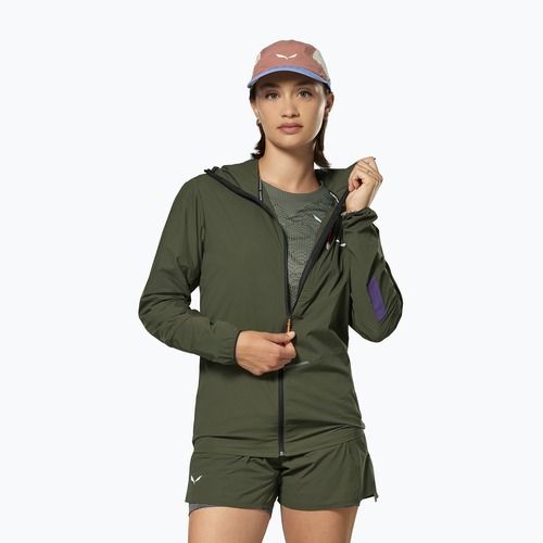 Kurtka przeciwwiatrowa damska Salewa Pedroc Wind HD Light dark olive