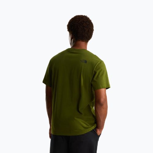 Koszulka męska The North Face Mountain Logo Relaxed woodland green