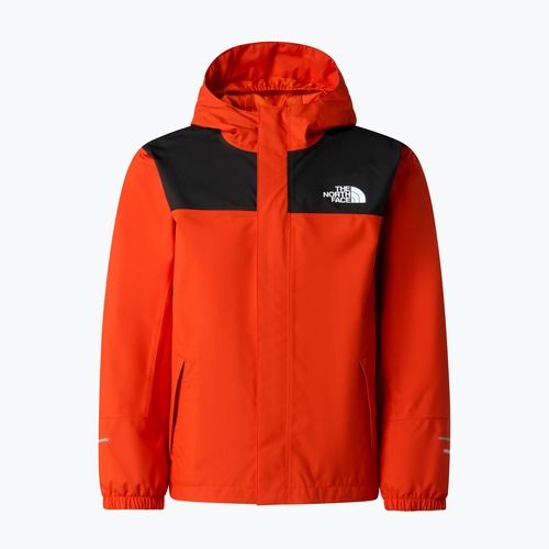 Kurtka przeciwdeszczowa dziecięca The North Face Antora lava red