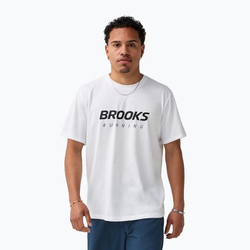 Koszulka do biegania męska Brooks Graphic white/black